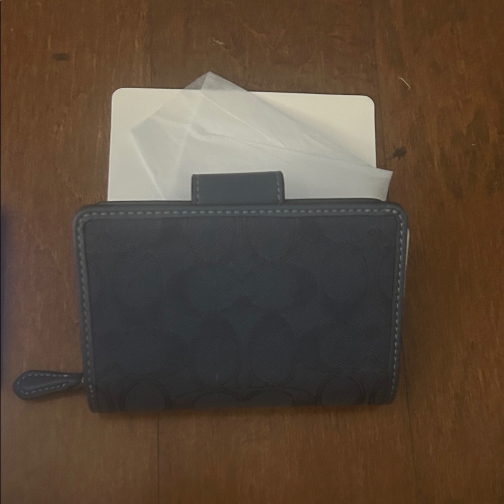 Coach Midnight Blue Medium Wallet - Picture 7 of 8